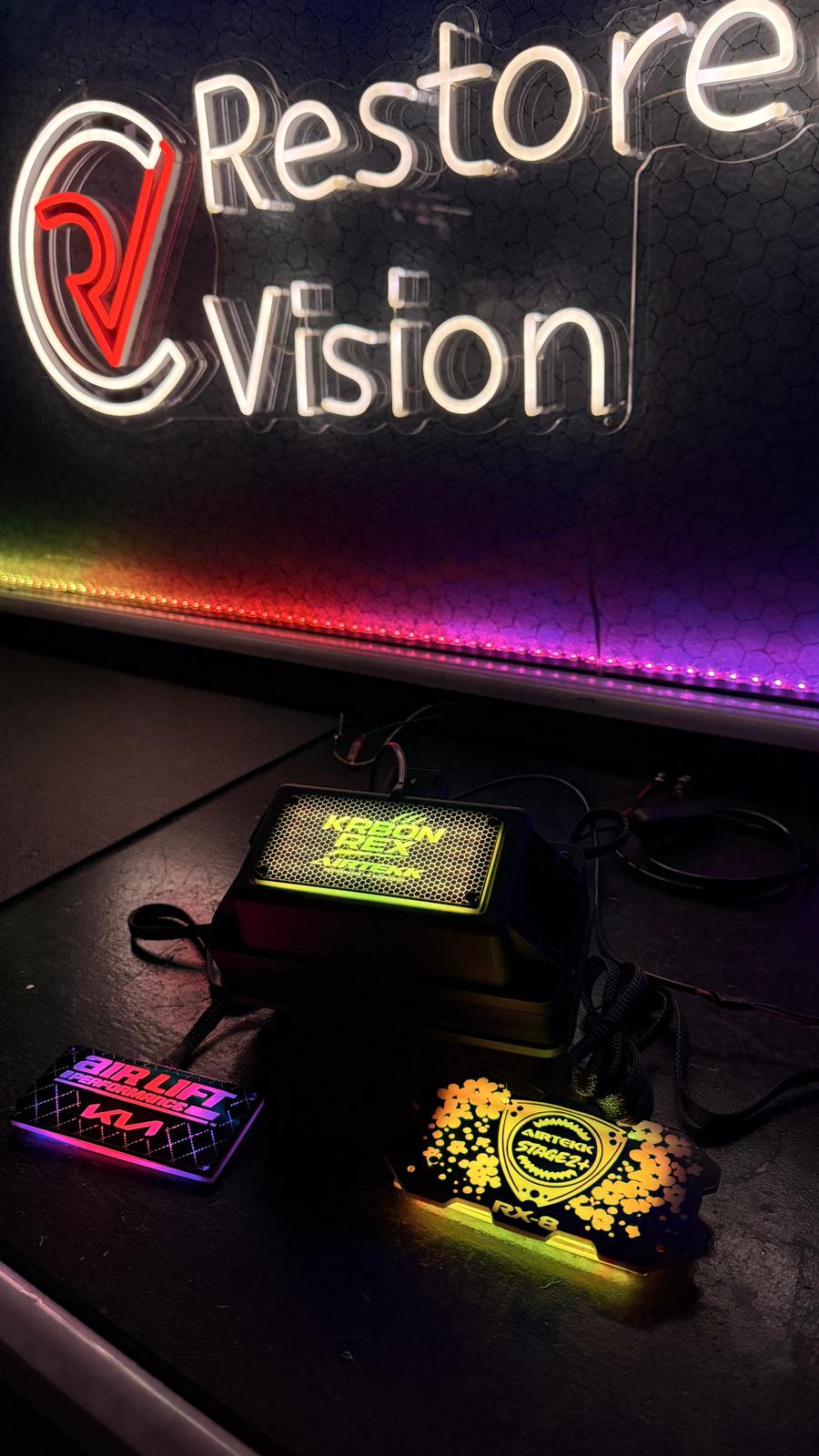 🌈 RGB Manifold Plate Kit – Custom Illuminated Setup